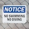 Signmission No Swimming No Diving, 18 in W x Rectangle, Plastic OS-2PACK-NS-P-1218-L-14877 - alternate 6
